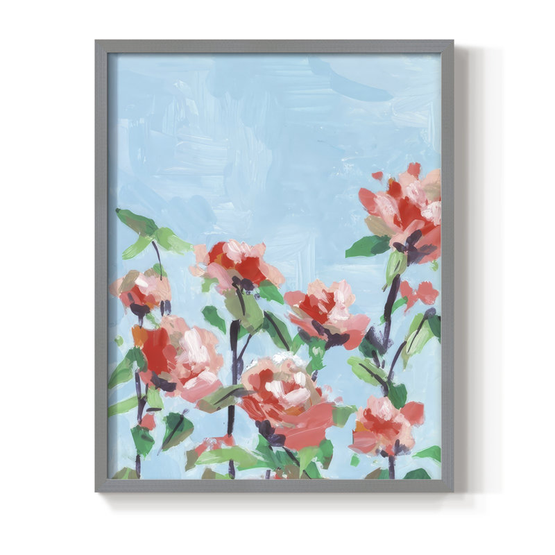 «Rose Garden Sky II», H 11 po x l 9 po, Gris