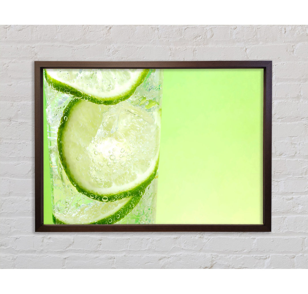 Gerahmtes Wandbild Fresh Lemonade With Lime