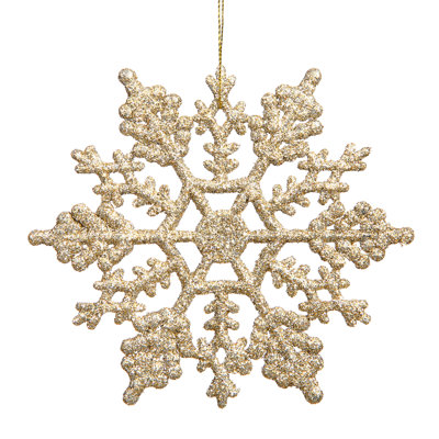 Ornement flocon de neige scintillant