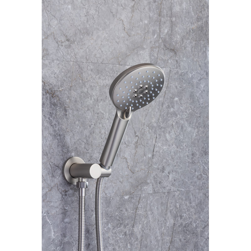 Robinet de douche à pression équilibrée avec valve brute Rainlex Rainlex, Nickel brossé