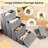 4-Step Dog Stairs w/Adjustable Steps for High Beds Sofas for Small & Medium Dogs