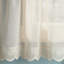 DRAPER JAMES Bonnet Eyelet Lace Sheer 3-Piece Valance & Tiers Café Curtain Set with Rod Pocket Top-1032445343