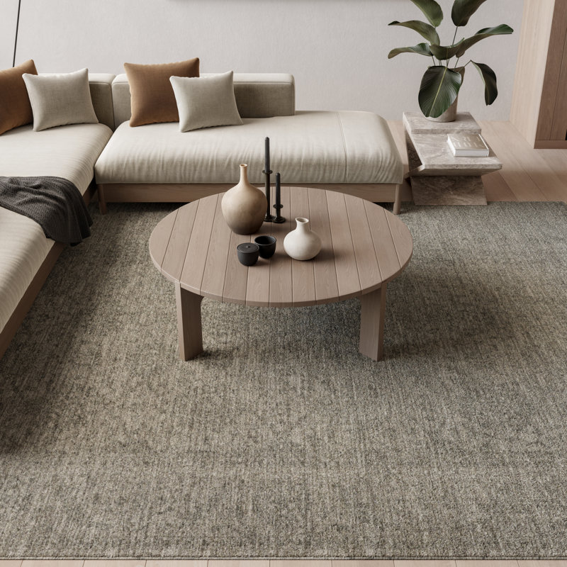  Moonlit 5'3" x 7'6" Slate Vintage Indoor Rug, Slate, Rectangle 5'3" x 7'6"