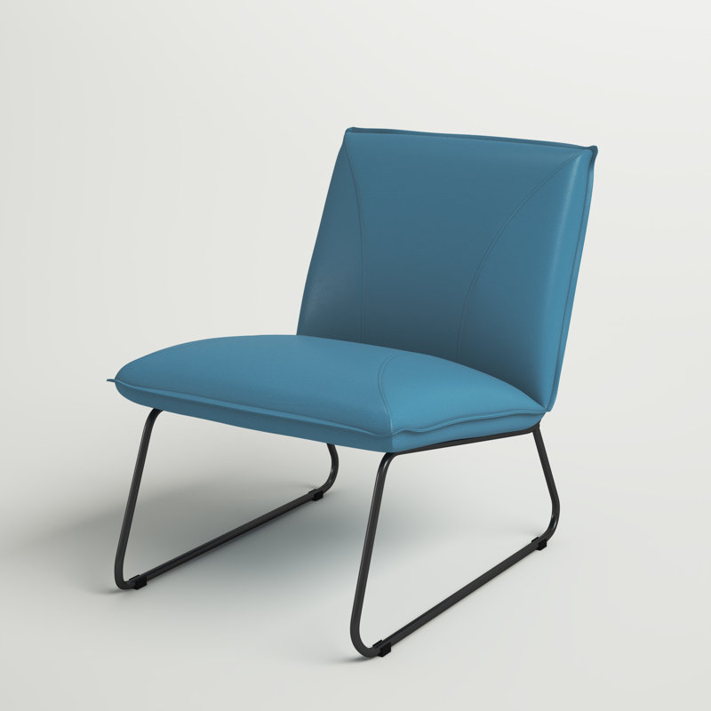 Guthrie Upholstered Slipper Chair, Blue
