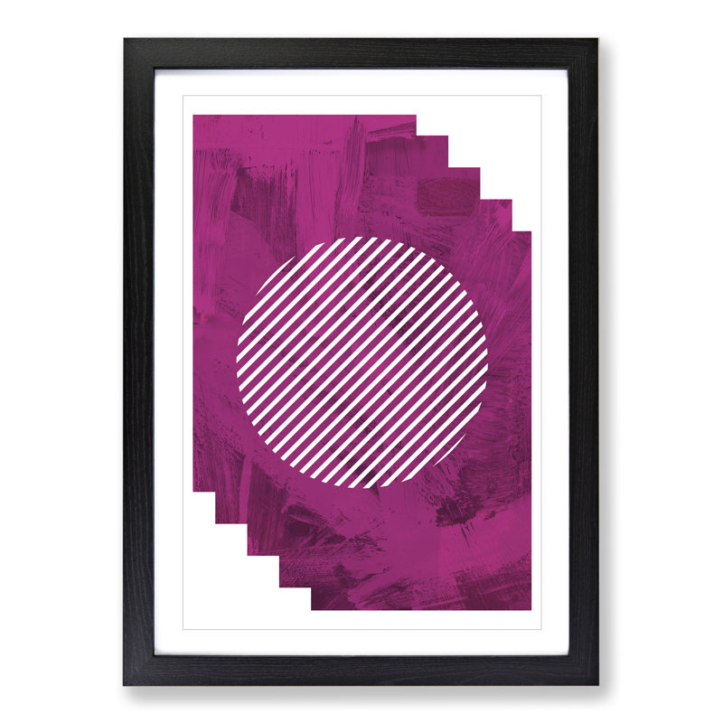 Composition 6 - Picture Frame Graphic Art, 48cm H x 36cm W x 2cm D, Black