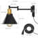 Lemaster Steel Plug-in Swing Arm Sconce