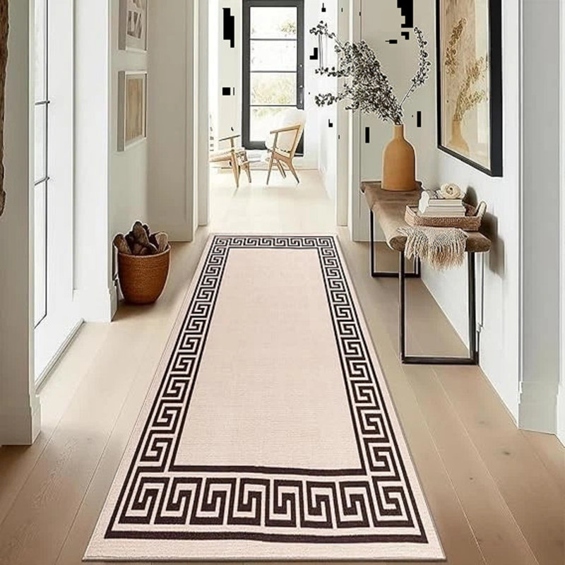 Runner Geometric Area Rug, Runner 80 x 300 cm