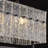 Modern Rectangle Black Crystal Chandeliers