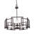 Newlin 5-Light Steel Dimmable Drum Chandelier -732996588