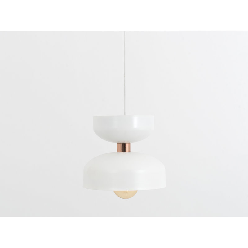 Fredson 1 - Light Bowl Pendant, 224cm H x 22.5cm W x 22.5cm D, White