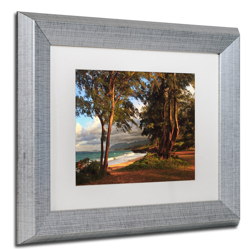 "Joden Hawaii 5" par Jason Shaffer, reproduction de photo encadrée, H 11 po x l 14 po x P 0,5 po, Blanc