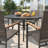 Brecksville 8 Person Round Patio Dining Set With PE Wicker Chairs-126412253