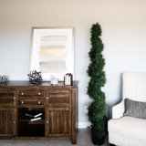 Artificial Potted Green Cedar Spiral Tree