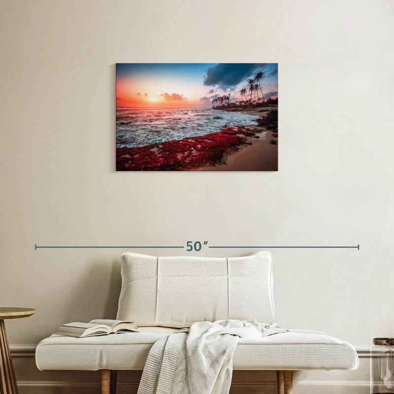 Gillard Red Sea Beach Sunset, 20" H x 30" W