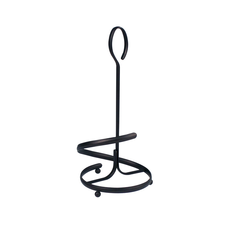 Porte-serviettes en papier sur pied, Noir