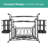 Sorbus 7-Piece Stackable Buffet Caddy - Ideal for Dining Table, Party, Buffet, Kitchen, Entertaining, Black-1618966946
