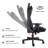 Inbox Zero Adjustable Reclining Ergonomic Swiveling PC & Racing Game Chair in Black