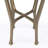 Arbuckle Hammered Aluminum and Stone Round End Table-907956536