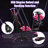 Latitude Run® Adjustable Faux Leather Swiveling Gaming Chair Game Chair with Footrest in Pink
