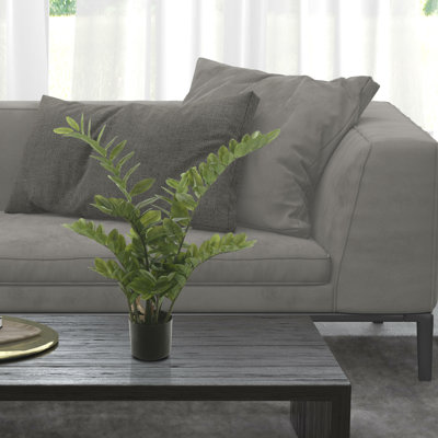 Buisson artificiel zamifolia zen vert en pot