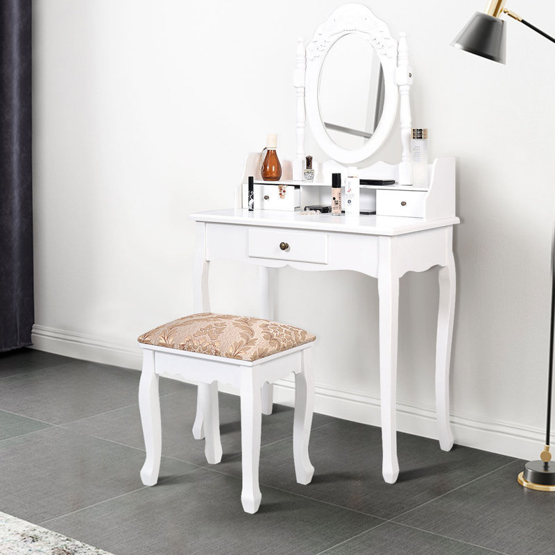 Ensemble de meuble-lavabo avec tabouret et miroir Madison Avenue