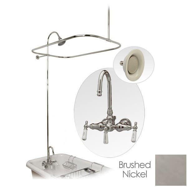 Système de douche avec valve brute, Nickel brossé