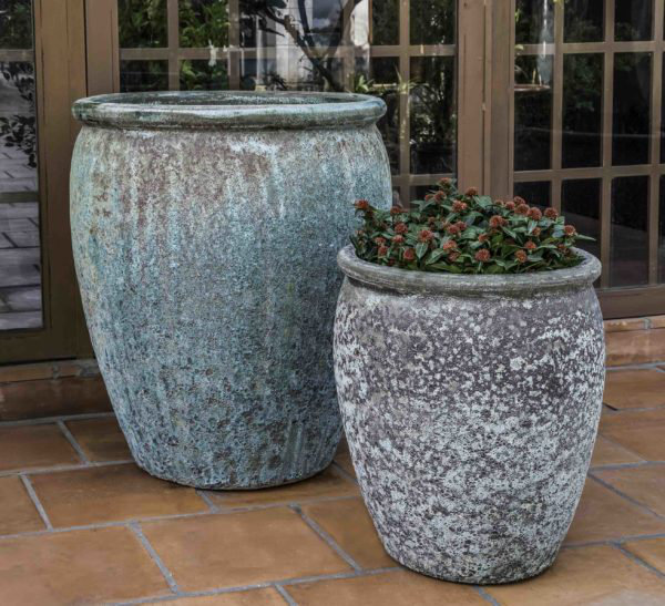 Paraiso Handmade Planter, Verdigris