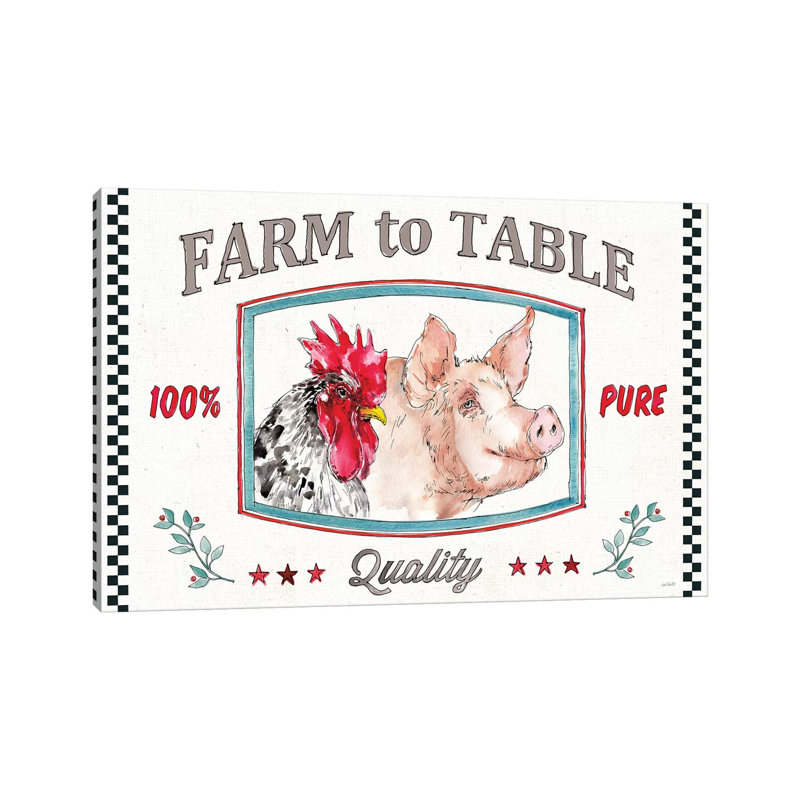 Farm Signs I by Anne Tavoletti - Wrapped Canvas Print, 152.5 cm H x 101.5 cm W