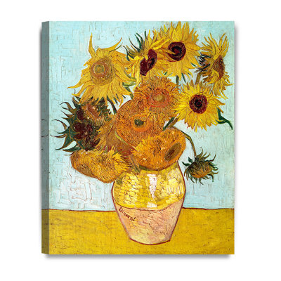 Douze tournesols, reproduction d'art de Vincent Van Gogh. Estampe numérique sur toile, estampe numérique