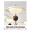 Base de lampe en bois French Ironwork avec abat-jour en acrylique-364178722-364178724