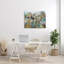 Champ floral avec formes de pétales ronds - peinture-66798076-66798072