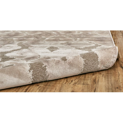 Tapis décoratif gris Ledesma