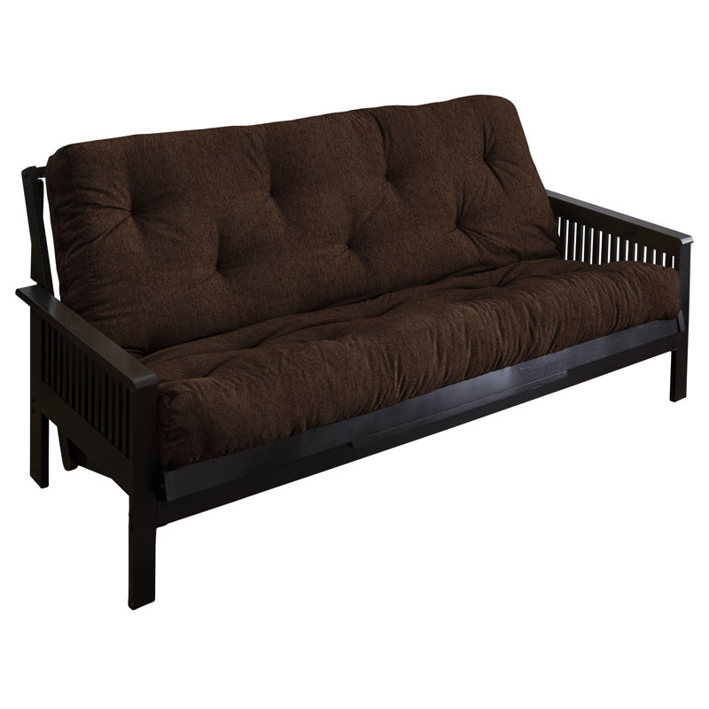 Matelas de futon en coton Ziyamet, 5", Grand lit, Gris clair