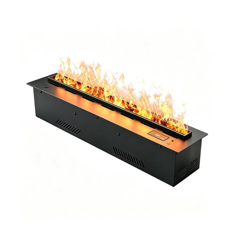 Humidificateur électrique encastré pour cheminée 98,43 "avec brume simulée 10 couleurs, 6.3" H x 98.43" W x 9.45" D