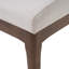 Ensemble de 2 chaises de salle à manger beige clair et noyer