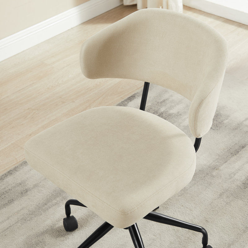Tessa Swivel Office Chair, Beige