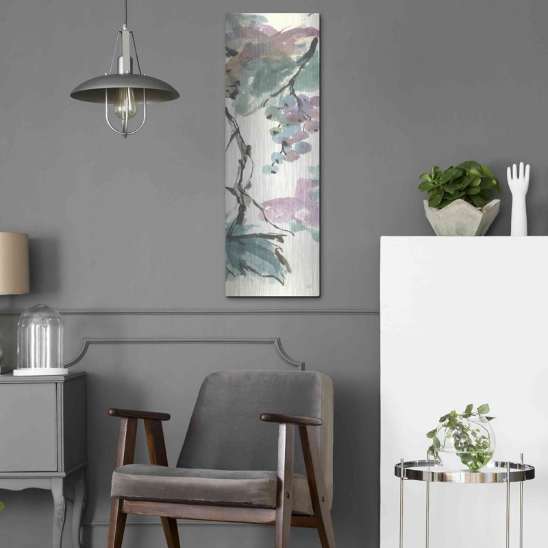 Lark Manor ™ «Pastel Grape Panel II» par Chris Paschke, H 36 po x l 12 po