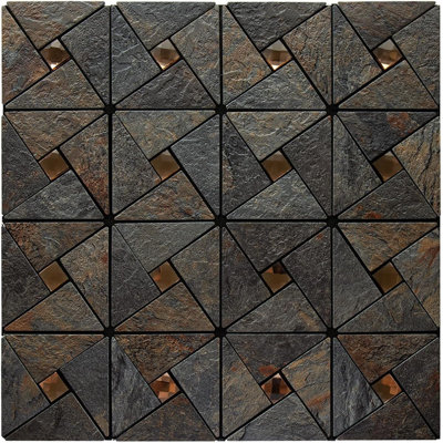 10-Sheet Rustic Slate LookTile