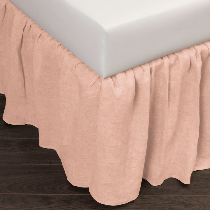 Jupe de lit Bassia, Simple, Noyer brun