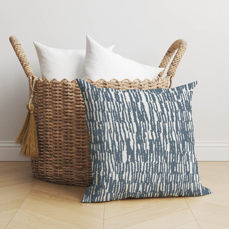 Coussin Strands, Bleu, H 18 po x l 18 po