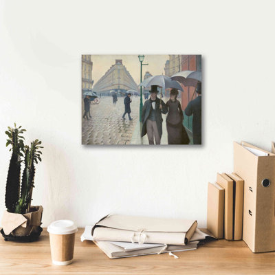 «Paris Street; «Rainy Day» par Gustave Caillebotte, art mural sur toile