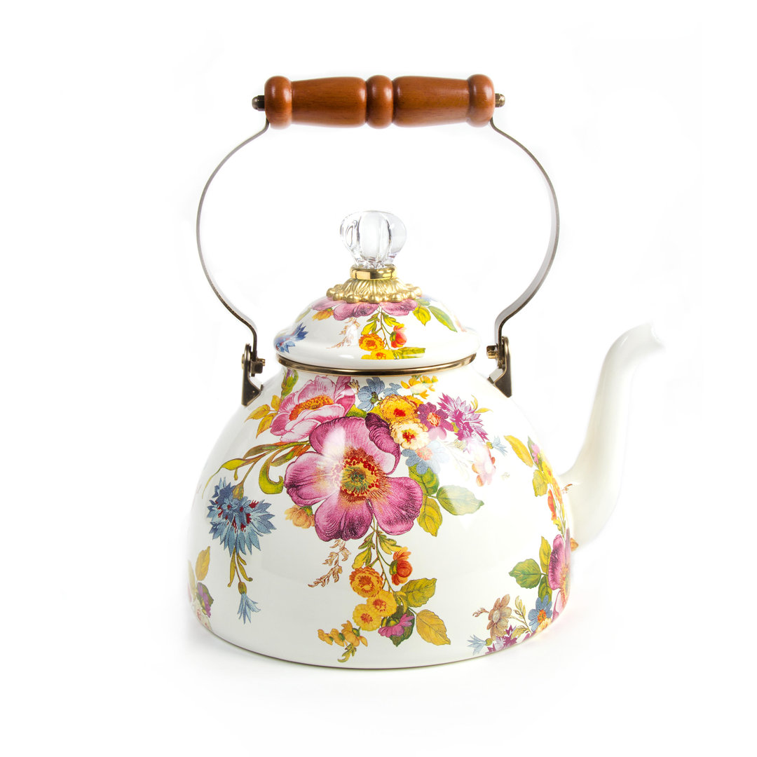 Flower Market 3 Quart Tea Kettle MacKenzie-Childs 