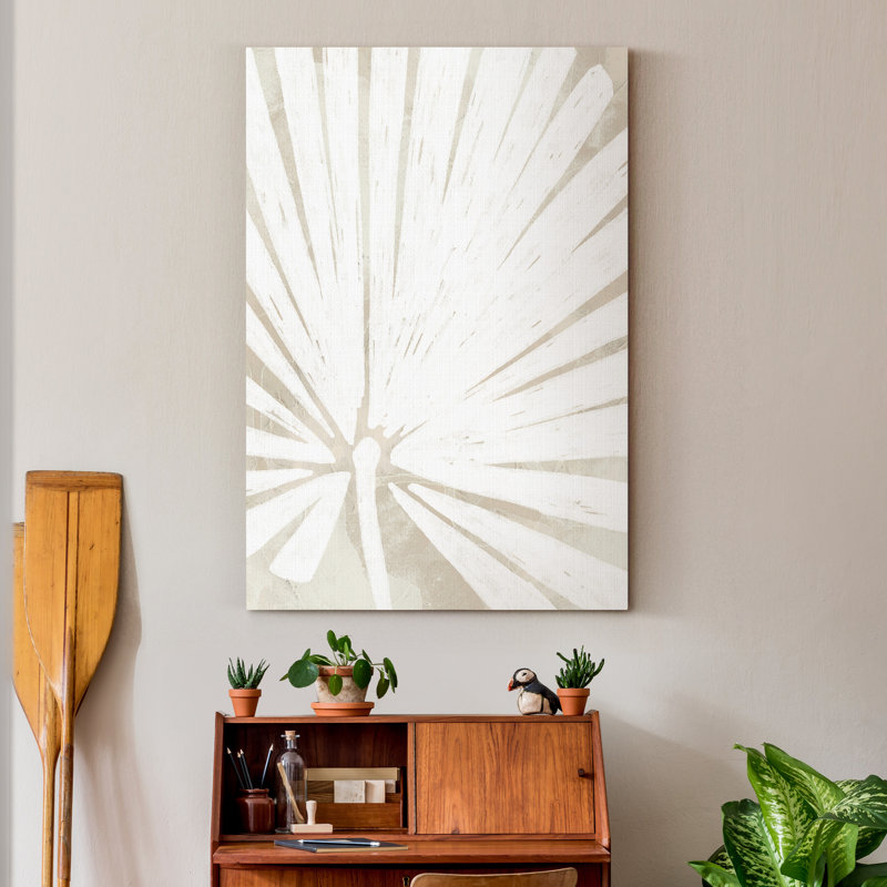 Lin tropical silhouette IV - reproduction sur toile, H 48 po x l 32 po x P 1 po