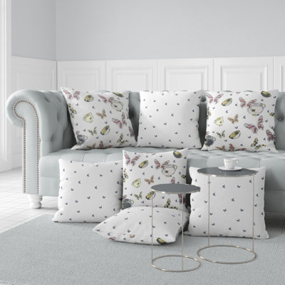 Housse de coussin intérieur / extérieur en polyester / mélange de polyester Butterfly Garden Bowl