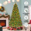 Arbre de Noël artificiel 9 pi pré-éclairé, 9 pointes, pin vert complet avec 700 DEL 11 modes-639967601