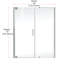 Porte de douche pivotante sans cadre l 58,5 "x H 72"-85752680