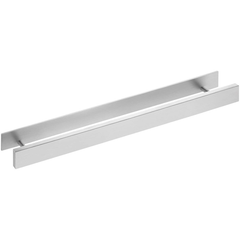 Porte-serviettes mural moderne en acier inoxydable sans perçage pour salle de bain 16 po Modern, Argent brossé