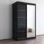 Garde-robe noir Aria avec miroir Aria-283179926-273860308