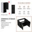 Meuble-lavabo mural 28 po avec lavabo en céramique et armoire latérale 1 porte 28 po-1774881970