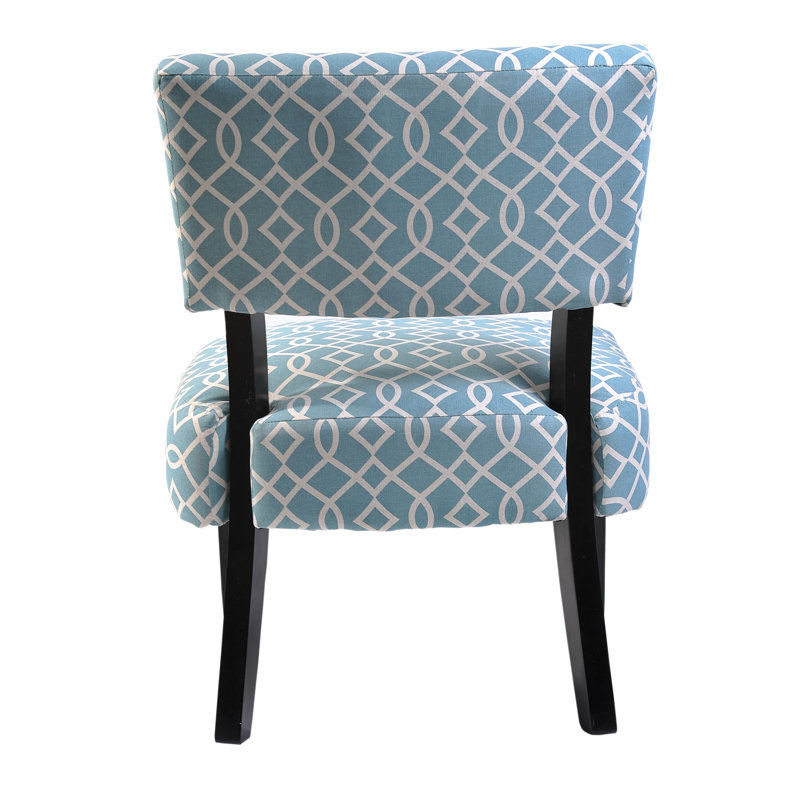 Phyllis 22.5" Wide Linen Slipper Chair, Blue
